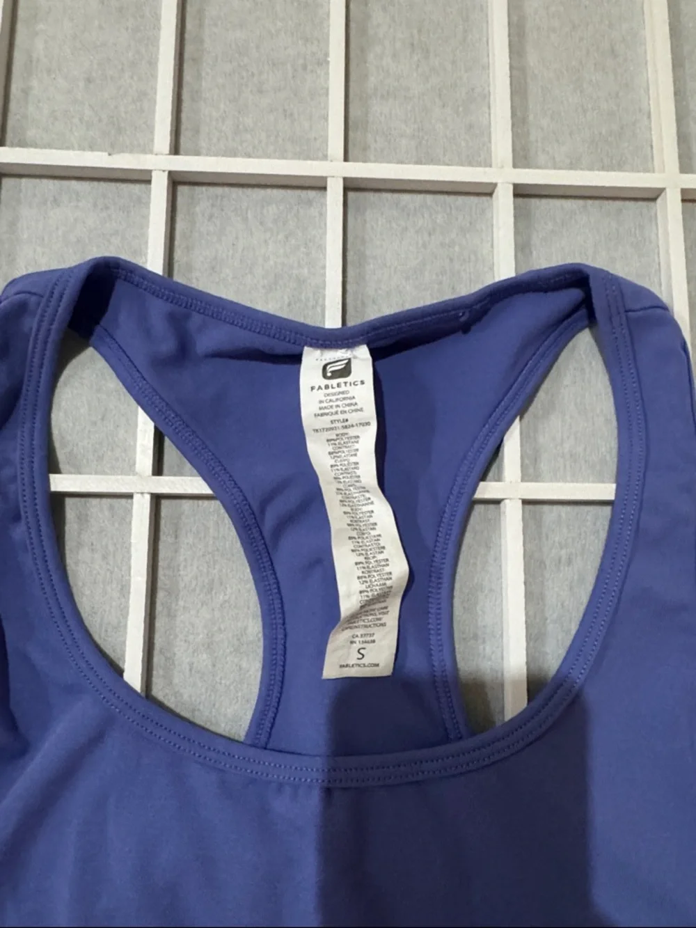 Fabletics Indigo Racerback Performance Tank - Picture 2 of 4